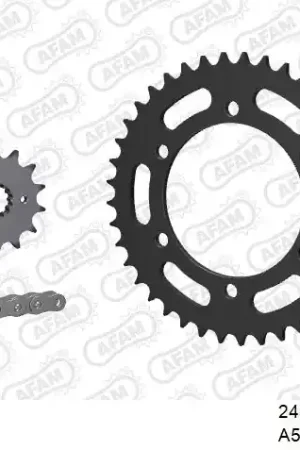 AFAM - 520XRR3 112 ARS (CLIP) GOLD & SPROCKETS - STEEL Premium