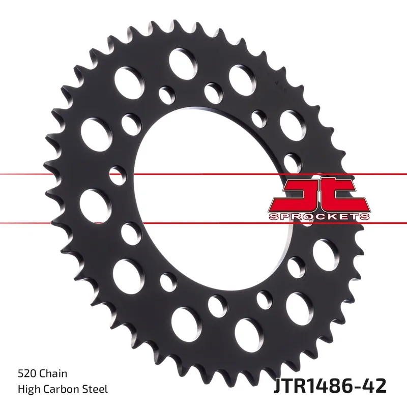 Goedkoop JT SPROCKETS - REAR STEEL 42T, 520 - Sprockets - Compatibel met Kawasaki