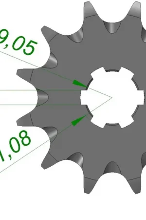 Alleen Vandaag AFAM - FRONT 13T, 520, SELF CLEANING - Sprockets - Zelfreinigend