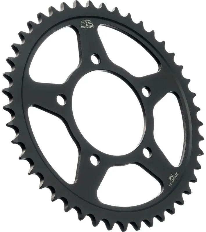 JT SPROCKETS - REAR STEEL 45T BL, 525 - Sprockets - BLACK ZINC FINISH Op = Op