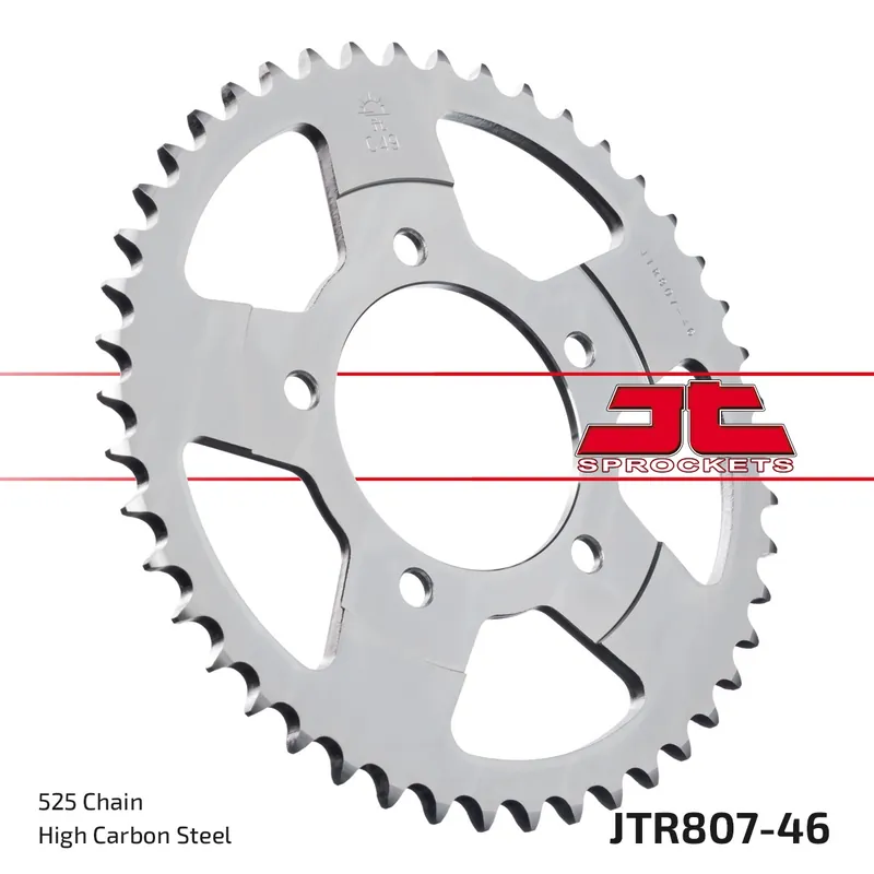 JT SPROCKETS - REAR STEEL 46T, 525 - Sprockets - Geschikt voor meerdere Suzuki modellen Luxe