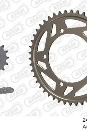 AFAM - 525XMR3 108 MRS (RIVET) & SPROCKETS - Chain Kits - ALU Koop Online