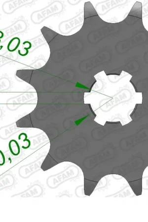 AFAM - FRONT 13T, 520 - Sprockets - Geschikt voor Kawasaki Kx 125 Laatste Versie