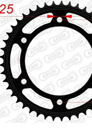 Betrouwbaar AFAM - REAR STEEL 42T, 525 - Sprockets - Compatibel met Honda