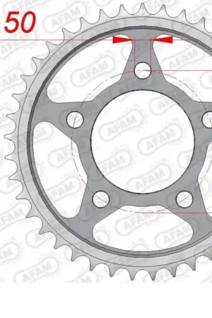AFAM - REAR STEEL 42T, 530 - Sprockets - Hoge kwaliteit Garantie Inbegrepen