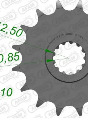 AFAM - FRONT 14T, 520 - Sprockets - Geschikt voor Kawasaki en Yamaha Nieuw