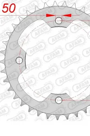 AFAM - REAR STEEL 38T, 520 - Sprockets - Geschikt voor Kawasaki Kfx 450 Beste Prijs