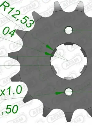 Alleen Vandaag AFAM - FRONT 15T, 530 - Sprockets - Geschikt voor Honda