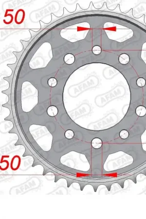 Finale Uitverkoop AFAM - REAR STEEL 45T, 530 - Sprockets - Geschikt voor Honda