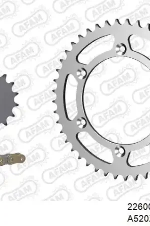 Koop Vandaag AFAM - 520XMR3 112 MRS (RIVET) & SPROCKETS - Chain Kits - STEEL