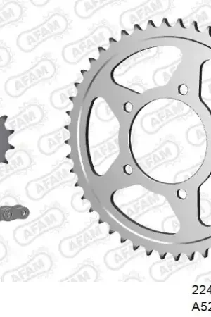 AFAM - 525XMR3 114 MRS (RIVET) & SPROCKETS - Chain Kits - STEEL Gereduceerde Prijs