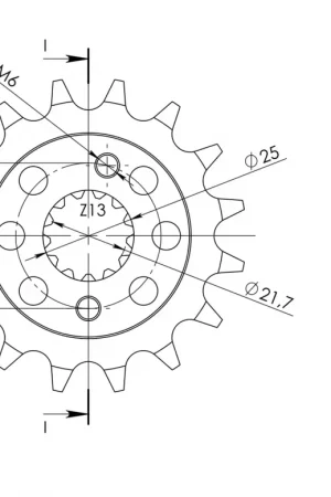 SUPERSPROX - FRONT 16T, 525 - Sprockets - Compatibel met Honda-modellen Weekendaanbieding