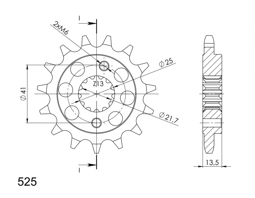 Lage Prijs SUPERSPROX - FRONT 15T, 525 - Sprockets - Geschikt voor Honda modellen