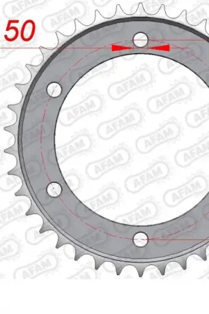 AFAM - REAR STEEL 38T, 530 - Sprockets - Geschikt voor Yamaha Luxe