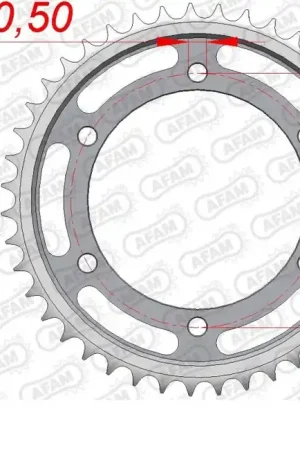 Tijdelijk Beschikbaar AFAM - REAR STEEL 44T, 530 - Sprockets - Geschikt voor Yamaha