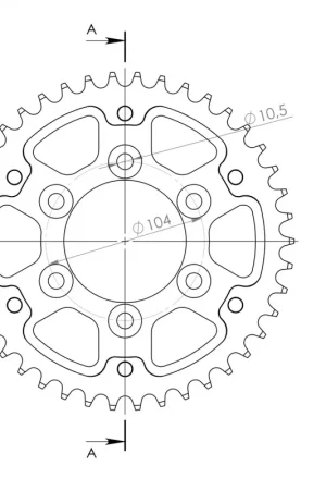 Merkproduct SUPERSPROX - REAR STEALTH 42T, GREEN, 525 - Sprockets - Kwaliteit