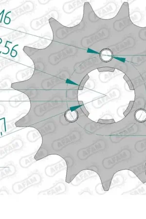 AFAM - FRONT 15T, 520 - Sprockets - Geschikt voor meerdere Suzuki DR modellen Ambachtelijk