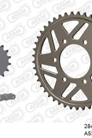 AFAM - 530XMR3 110 MRS (RIVET) & SPROCKETS - Chain Kits - ALU Bulkbestelling