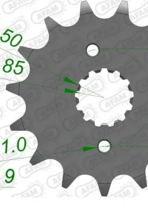 AFAM - FRONT 14T, 520 - Sprockets - Compatibel met Honda Superprijs