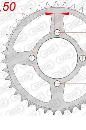 AFAM - REAR STEEL 39T, 530 - Sprockets - Compatibel met Yamaha Fabrieksprijs