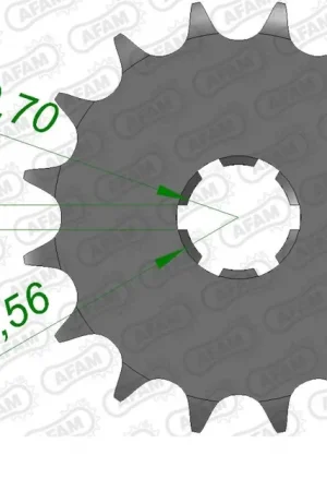 Populair AFAM - FRONT 17T, 530 - Sprockets - Voor Yamaha Modellen