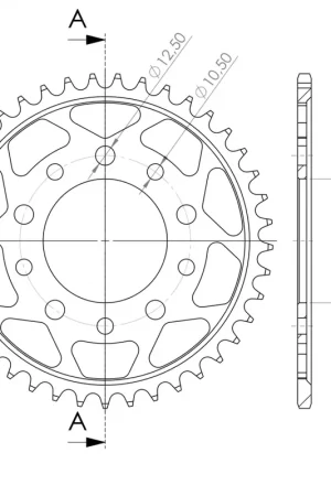 Merkproduct SUPERSPROX - REAR STEEL 41T, BLACK, 530 - Sprockets - 41T