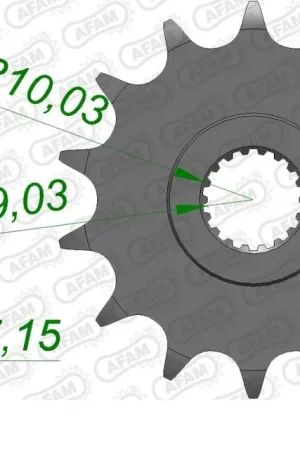 Modern AFAM - FRONT 13T, 520 - Sprockets - Geschikt voor Suzuki modellen