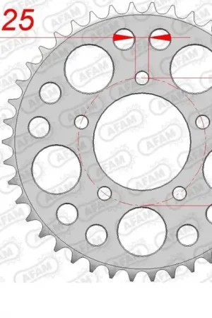 AFAM - REAR STEEL 36T - Sprockets - 525 Speciale Aanbieding