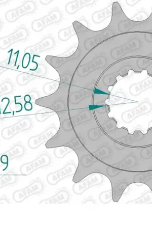 AFAM - FRONT 14T, 520 - Sprockets - Compatibel met Mvagusta Wereldwijde Verzending
