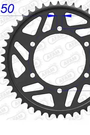 AFAM - REAR ALU 44T, 530 - Sprockets - Aluminium 44T Nu Kopen