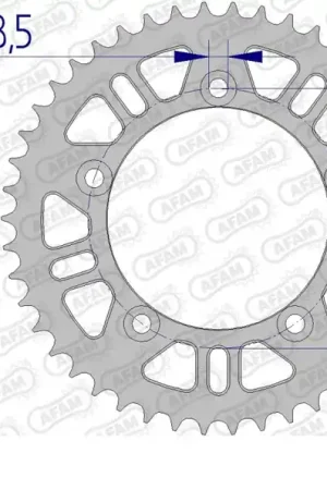 AFAM - REAR ALU 46T, 420 - Sprockets - Lichtgewicht en duurzaam Professioneel