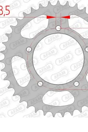 Shop Nu AFAM - REAR STEEL 40T, 520 - Sprockets - Duurzaam en Betrouwbaar