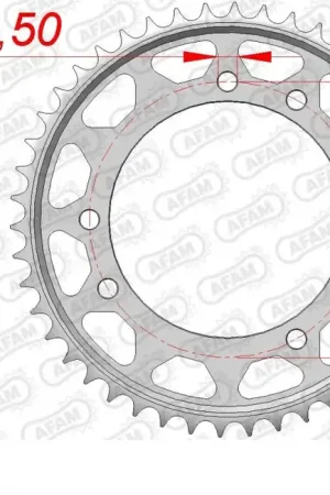 AFAM - REAR STEEL 46T, 530 - Sprockets - Stevige constructie Betrouwbaar