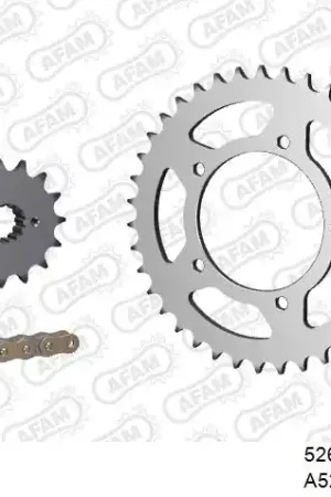 AFAM - 520XMR3 98 MRS (RIVET) & SPROCKETS - Chain Kits - STEEL Authentiek