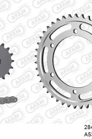 AFAM - 530XMR3 114 MRS (RIVET) & SPROCKETS - Chain Kits - STEEL Wereldwijde Verzending