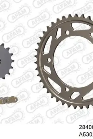 AFAM - 530XHR2 110 MRS (RIVET) GOLD & SPROCKETS - Chain Kits - ALU Meest Verkocht