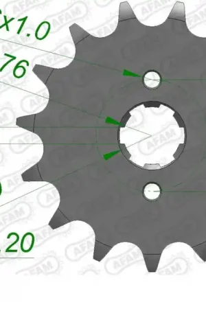 Aanbieding AFAM - FRONT 14T, 520 - Sprockets - 14T