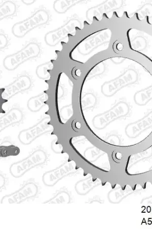 AFAM - 520XRR3 108 ARS (CLIP) GOLD & SPROCKETS - STEEL Gratis Retour