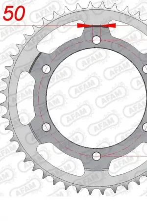 Rechtstreeks Van De Fabrikant AFAM - REAR STEEL 47T, 525 - Sprockets - Geschikt voor Honda en Yamaha