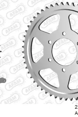 AFAM - 532ZVX 122 MR (RIVET) & SPROCKETS - Chain Kits - STEEL Flitsaanbieding