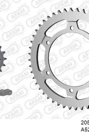 AFAM - 525XMR3 118 MRS (RIVET) & SPROCKETS - Chain Kits - STEEL Premium
