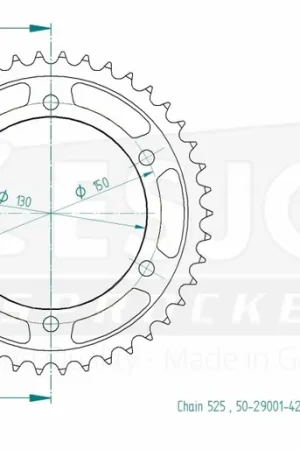 Alleen Vandaag ESJOT - REAR STEEL 42T, 525 - Sprockets - Kwaliteit en Betrouwbaarheid