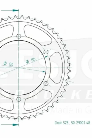 Topkwaliteit ESJOT - REAR STEEL 48T, 525 - Sprockets - Optimale prestaties
