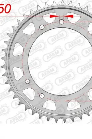 Bestel Nu AFAM - REAR STEEL 45T, 525 - Sprockets - Duurzaam staal