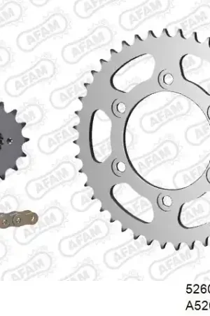 AFAM - 520XMR3 100 MRS (RIVET) & SPROCKETS - Chain Kits - STEEL Luxe