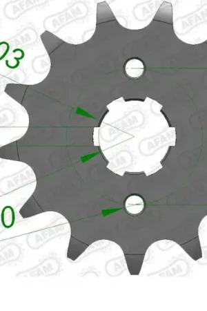 Budget AFAM - FRONT 12T, 520 - Sprockets - 12 tanden