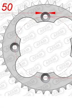 AFAM - REAR STEEL 39T, 520 - Sprockets - Voor HONDA TRX Nieuw