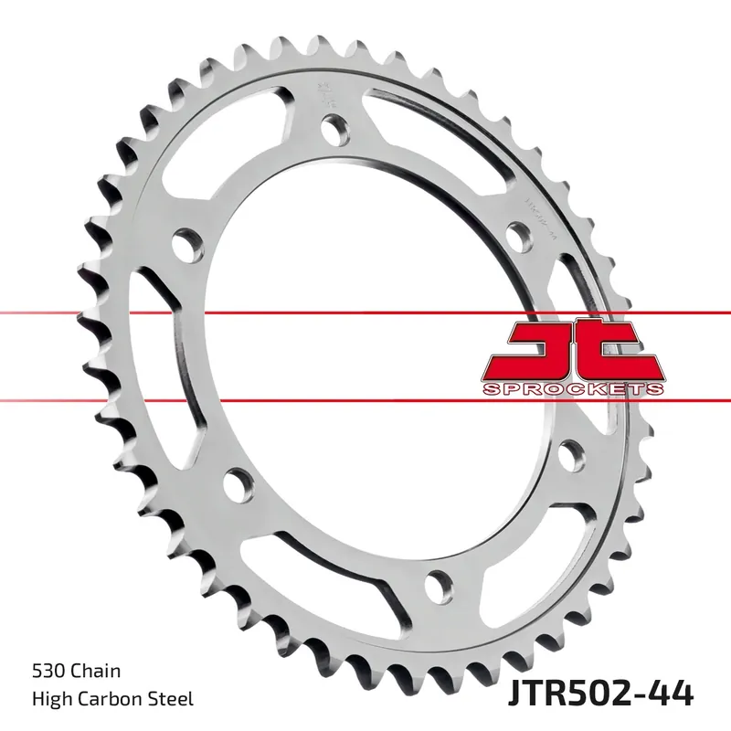 JT SPROCKETS - REAR STEEL 44T, 530 - Sprockets - Stevig en Duurzaam Populair
