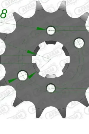 Professioneel AFAM - FRONT 14T, 428 - Sprockets - 14T, 428