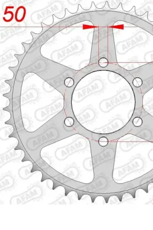 AFAM - REAR STEEL 45T, 530 - Sprockets - Staal Direct Beschikbaar